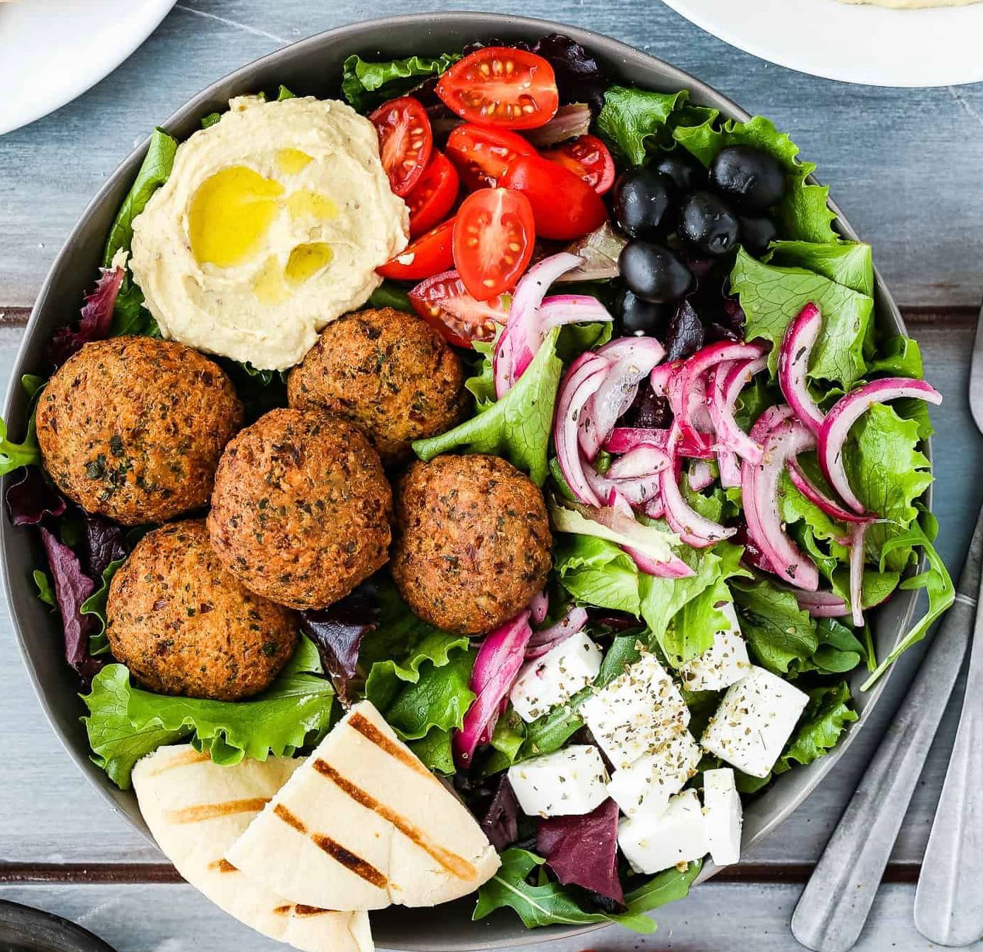 Large falafel plate